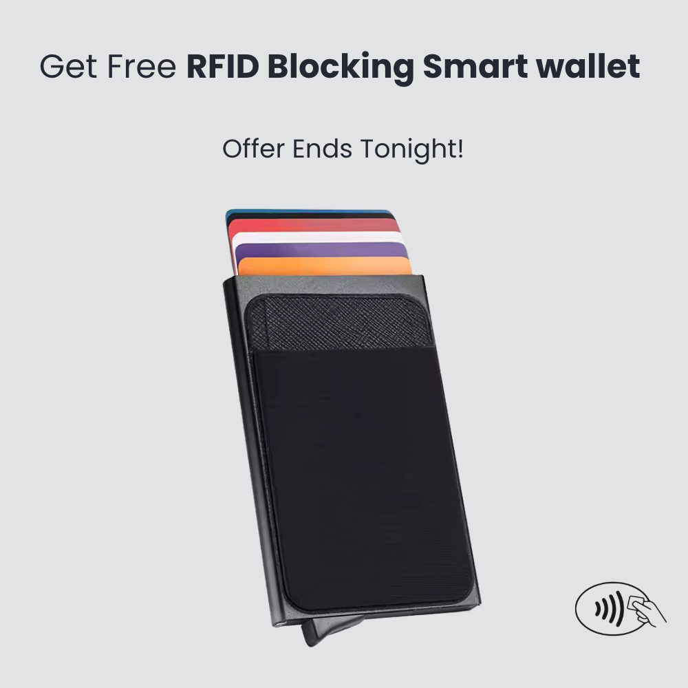 RFID Blocking Smart wallet