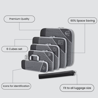 Compression Packing Organizer Cubes