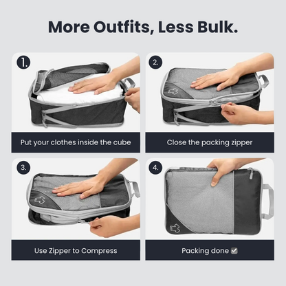 Compression Packing Organizer Cubes